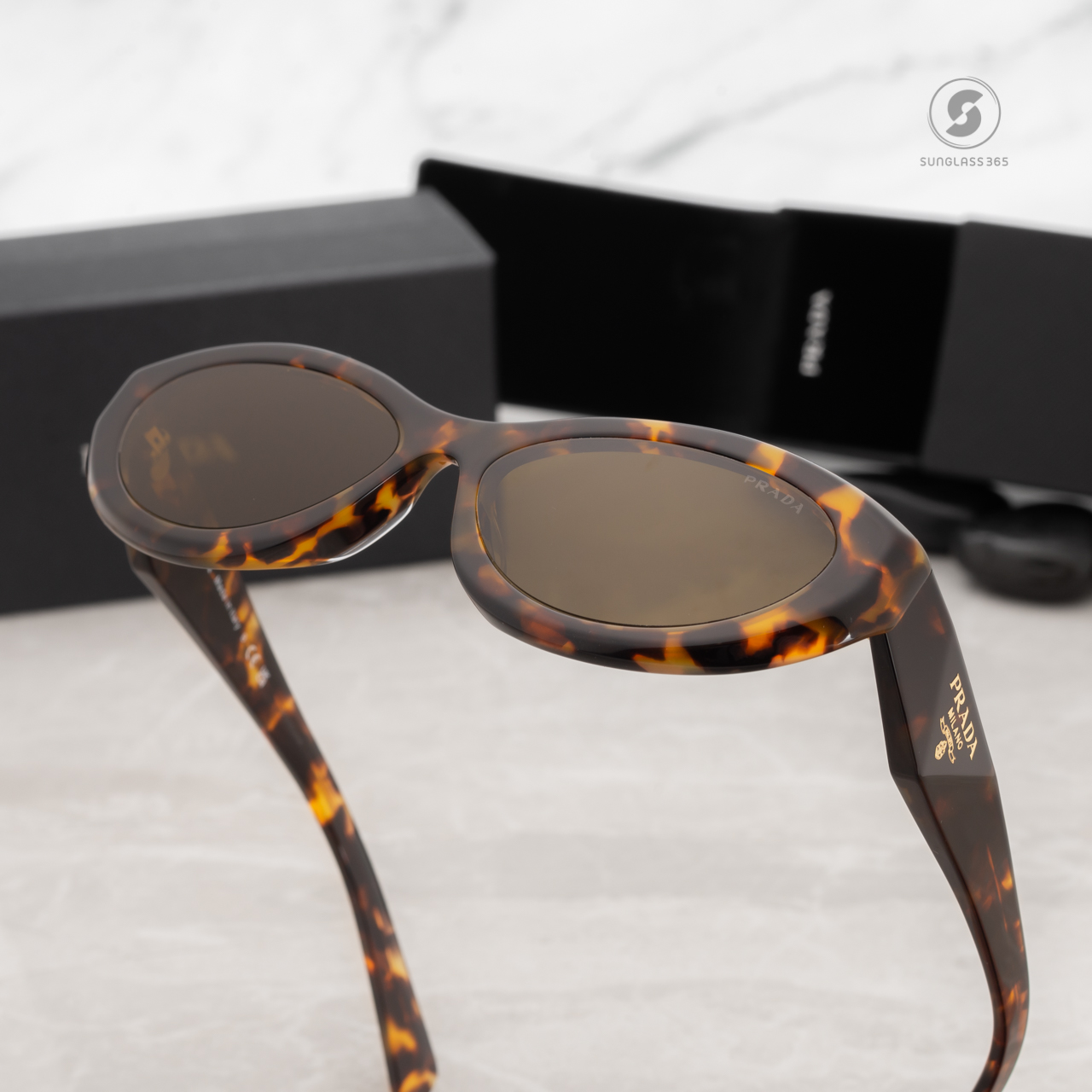 PRADA Symbole PR26ZSF 14L09Z Sage / Honey Tortoise