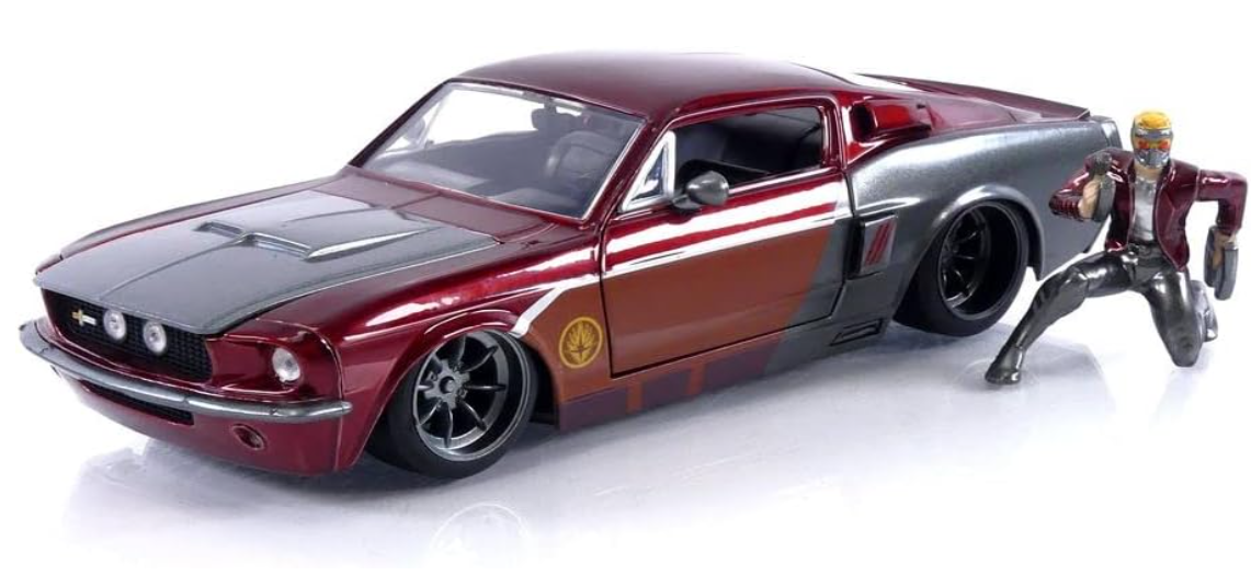 พรีออเดอร์ Jada โมเดลรถ โมเดลรถยนต์ Marvel Guardians of The Galaxy 1967 Shelby GT500 & 2.75" Star-Lord