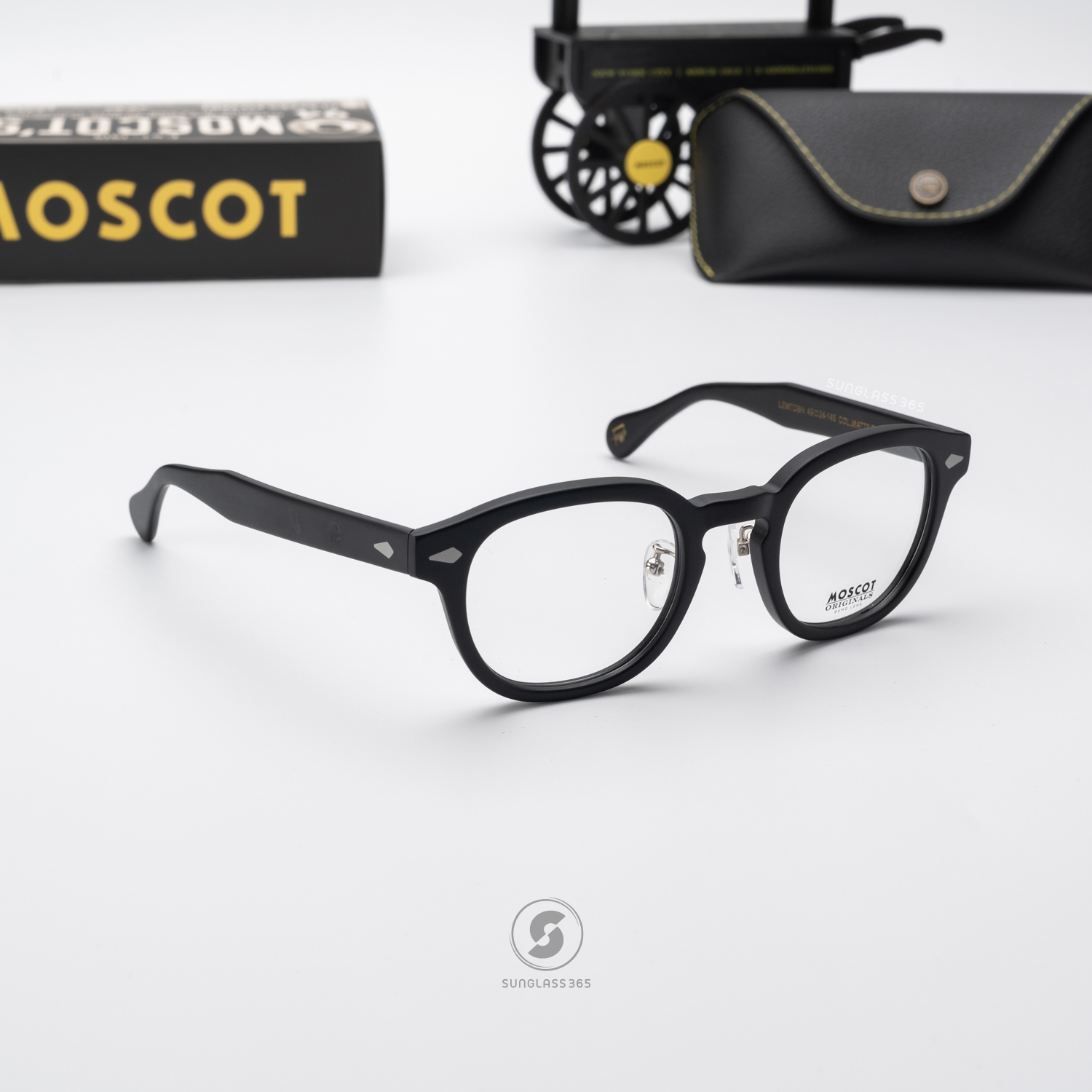 แว่นสายตา Moscot Lemtosh Col. Matte Black (Asian Fit with Nose Pad)