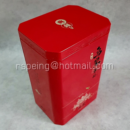 กล่องใส่ใบชาจีนสีแดง
