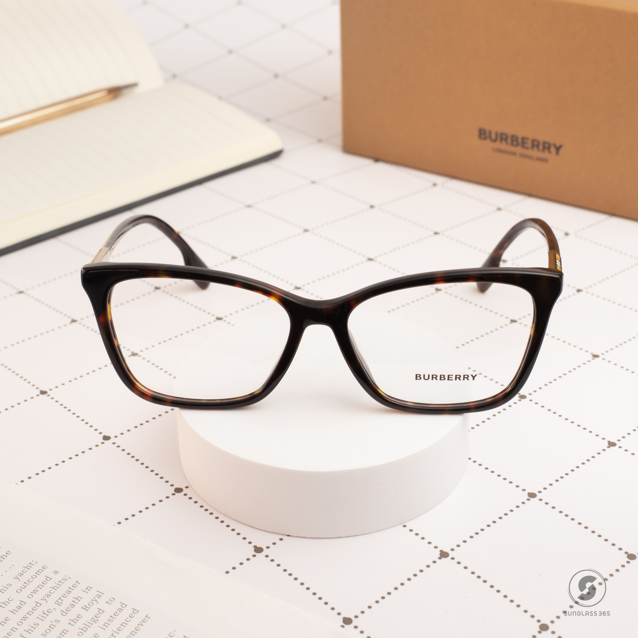 BURBERRY SALLY BE2348F 3002 Dark Havana