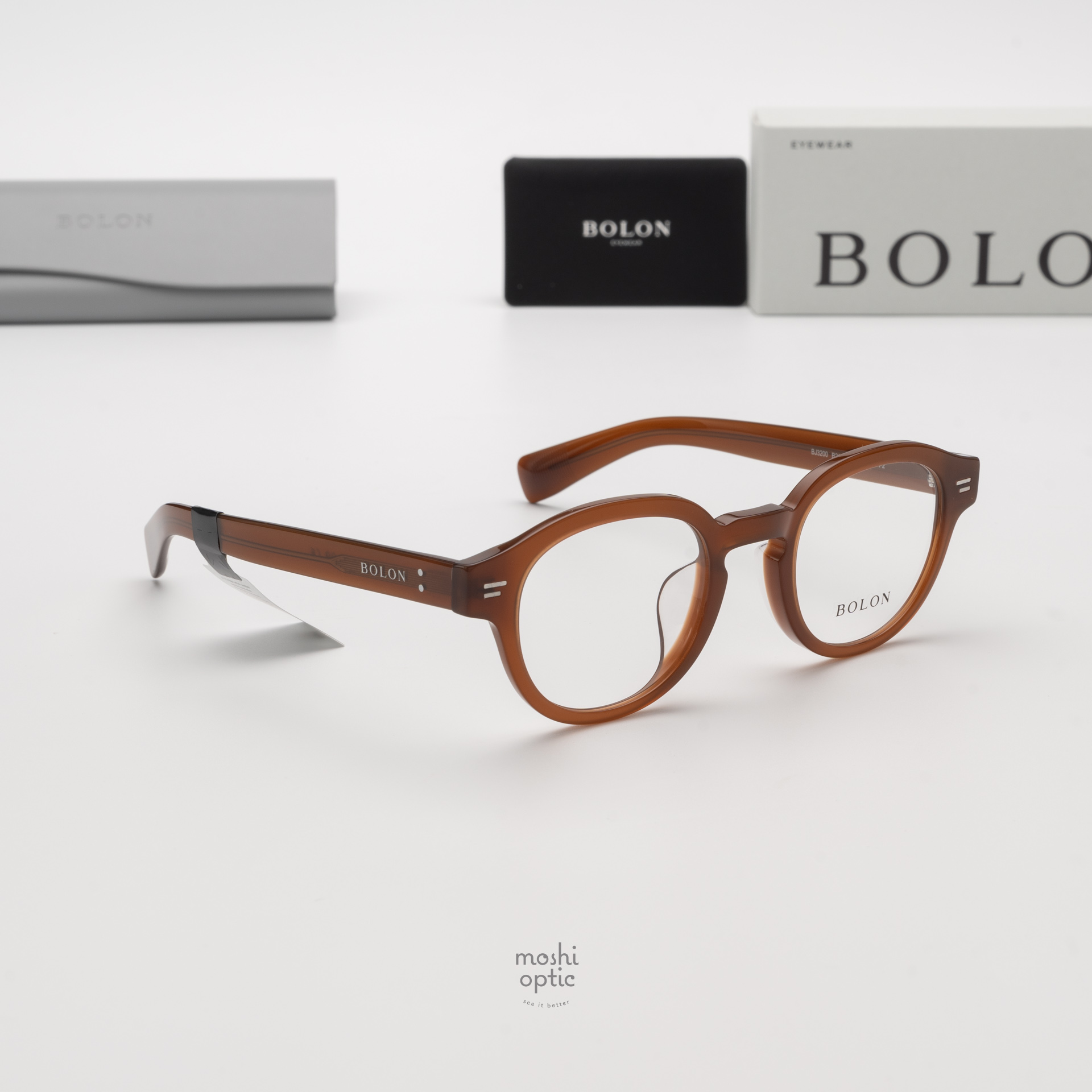แว่นสายตา BOLON รุ่น KYOBASHI BJ3200 B21 Translucent Caramel
