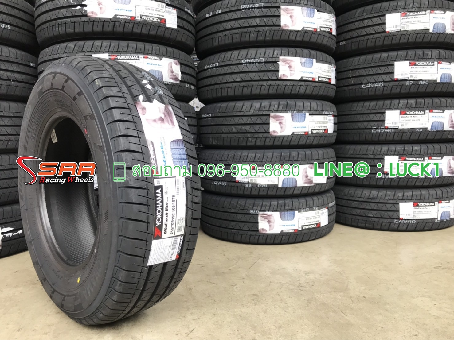 YOKOHAMA RY55 215/70-15C ปี19 ราคาถูก