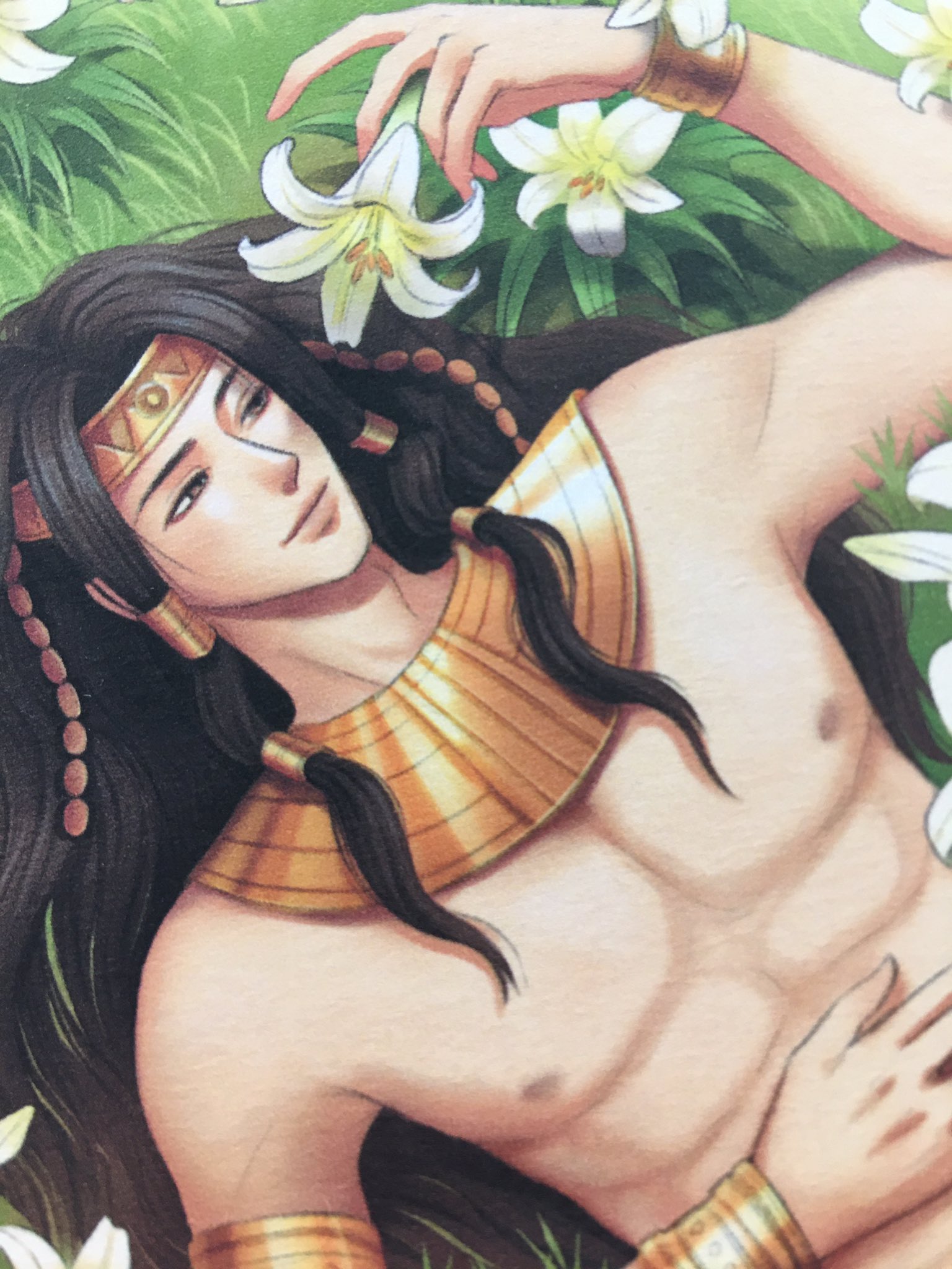 โปสการ์ดเจ้าชายมิโนส-เธเซียส จากเรื่องมหาบุรุษแห่งครีตัน [ส่งฟรี]