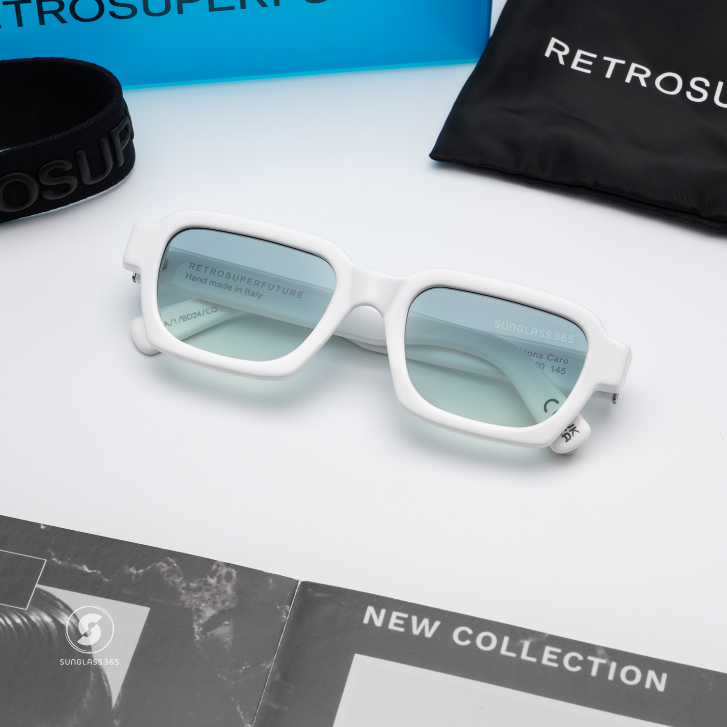 แว่นกันแดด SUPER SP 7NA Caro Limited Edition White P04