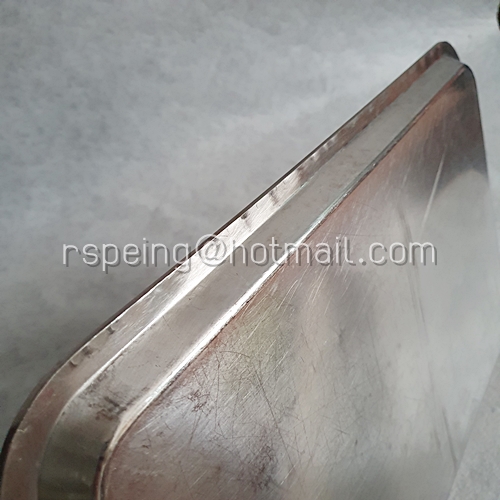 ถาดสแตนเลส (18-8) ทรงสี่เหลี่ยมผืนผ้า ของสายการบิน JAL โลโก้นกกระเรียน