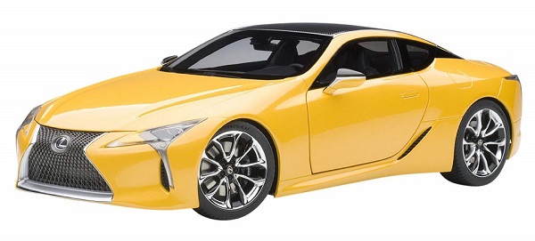 ขาย พรีออเดอร์ โมเดลรถ โมเดลรถยนต์ Autoart Lexus LC500 เหลือง สเกล 1:18 มี โปรโมชั่น