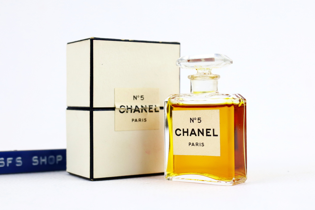 [Vintage] 🌟 CHANEL N°5 Parfum 7ml ขวดรุ่นจุกแก้วบางเฉียบ หายาก - น้ำหอม Vintage
