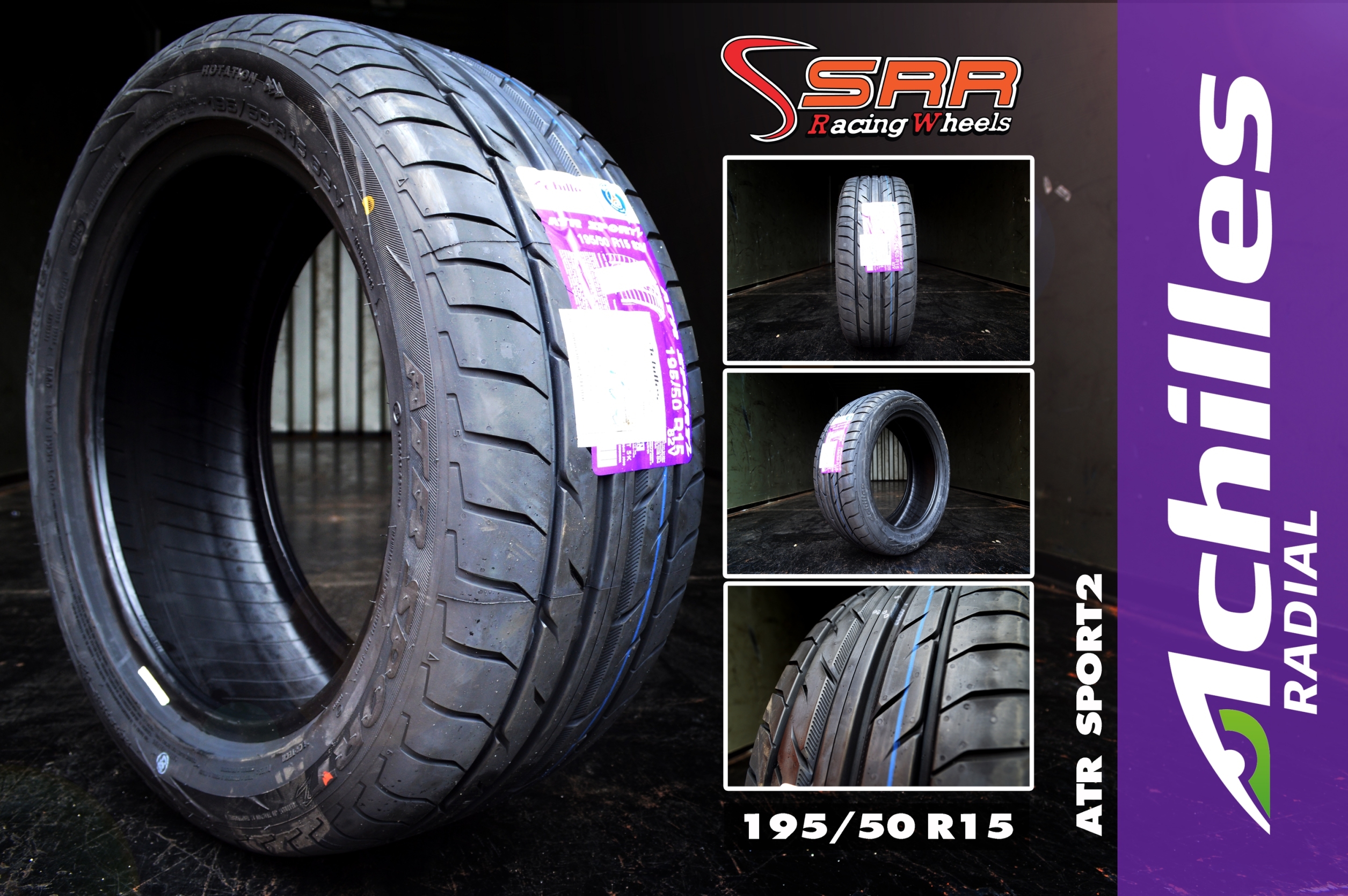 #แนะนำยางใหม่_คุณภาพดีเยี่ยม_ราคาสุดพิเศษ #ACHILLES_ATR_SPORT2 195/50R15 ปี18