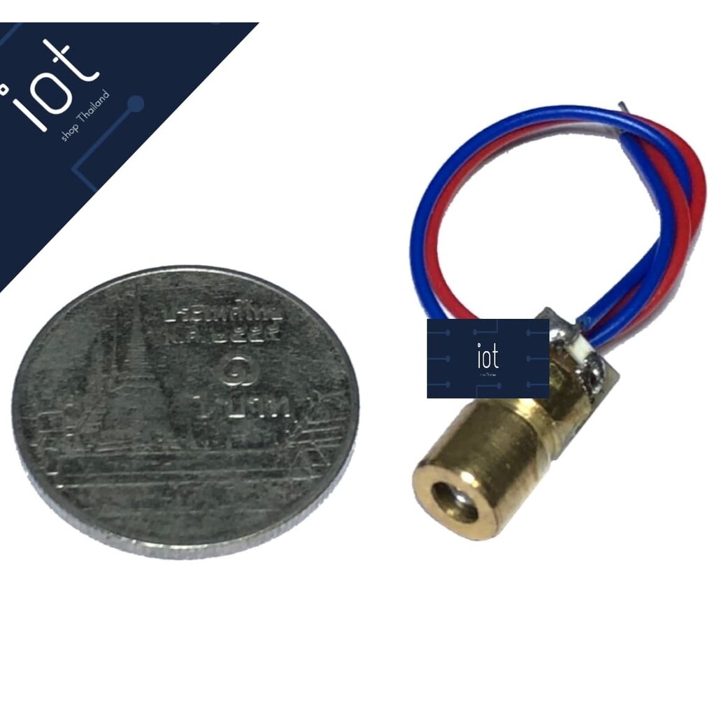 Laser เลเซอร์ 5V ขนาด 6mm แบบจุด