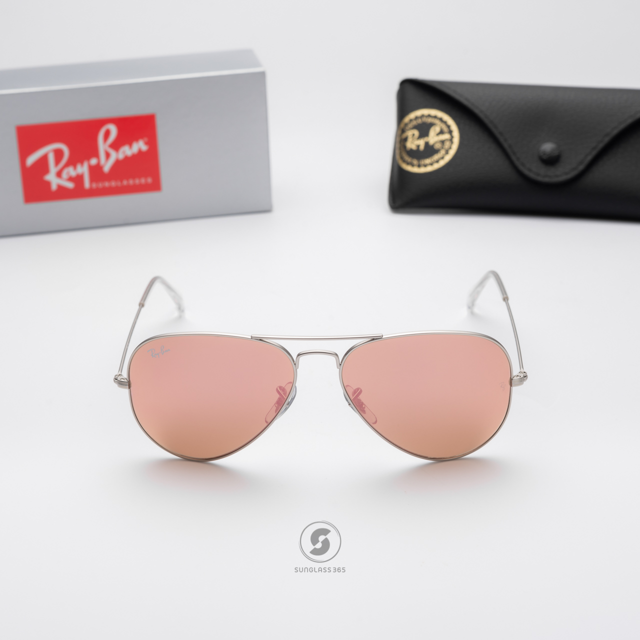 Ray Ban Aviator RB3025 019/Z2 Silver Pink mirror