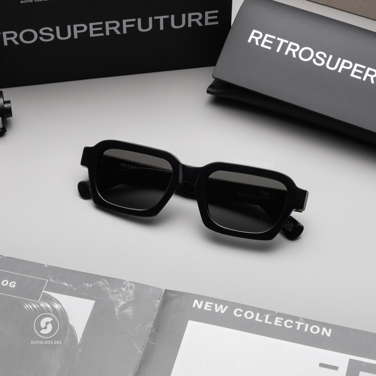 แว่นกันแดด SUPER SP NJS Caro Black