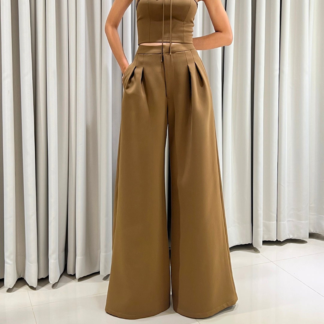 Lism P-037 High-Class Wide Leg Pants กางเกงขากว้างทรงหรู