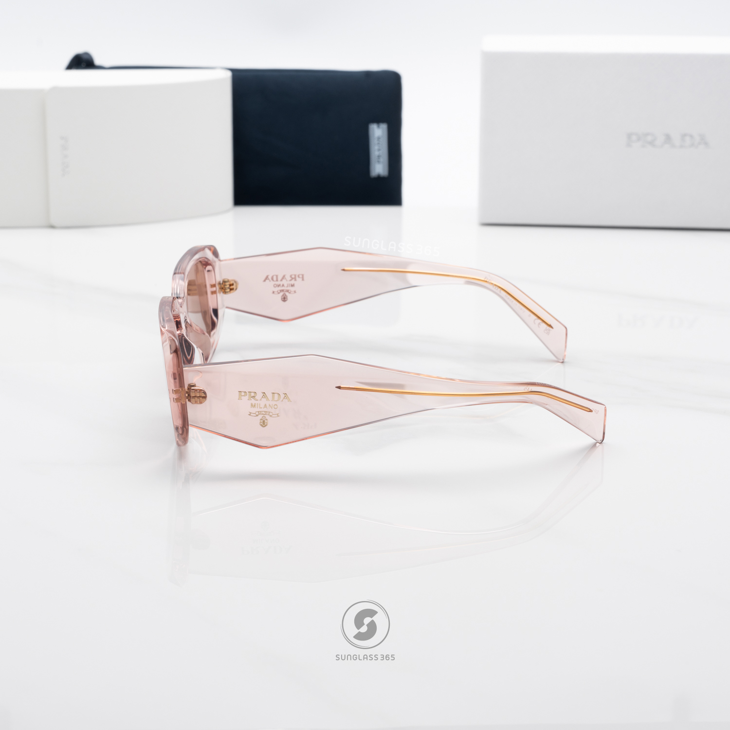 PRADA Symbole PR17WSF 19Q10D Transparent Peach