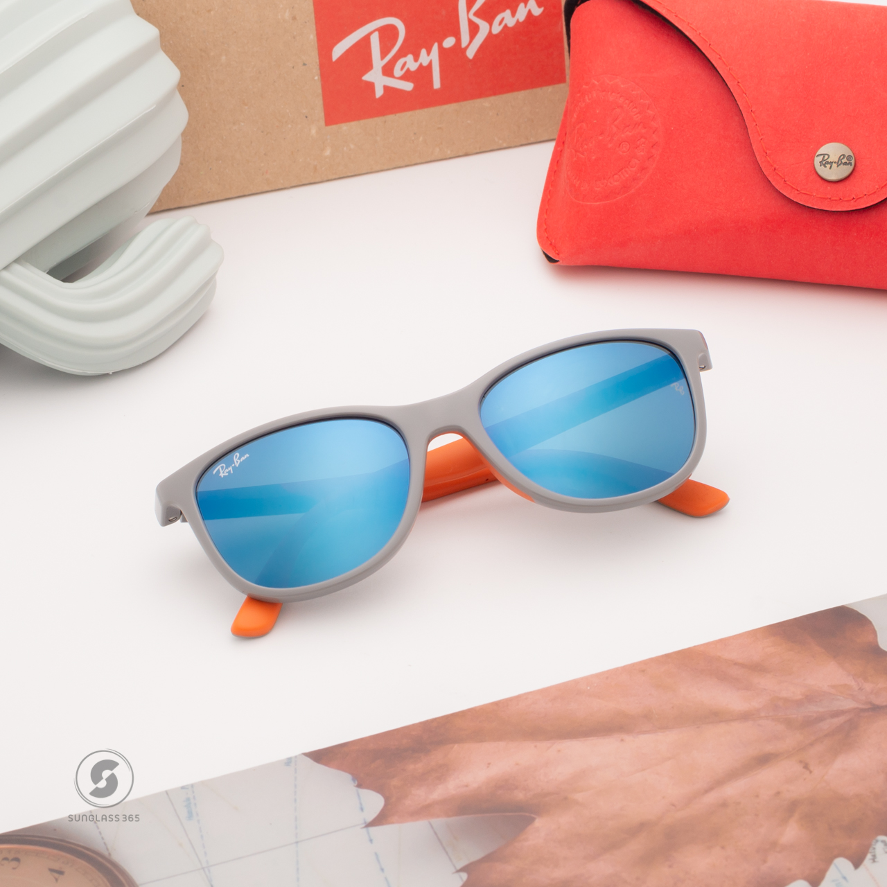 Ray Ban RJ9077SF 713355 Grey on Orange