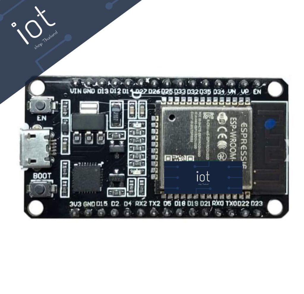 ESP-32 ESP-32S Development Board WiFi Bluetooth Dual Cores รุ่น 30 Pins