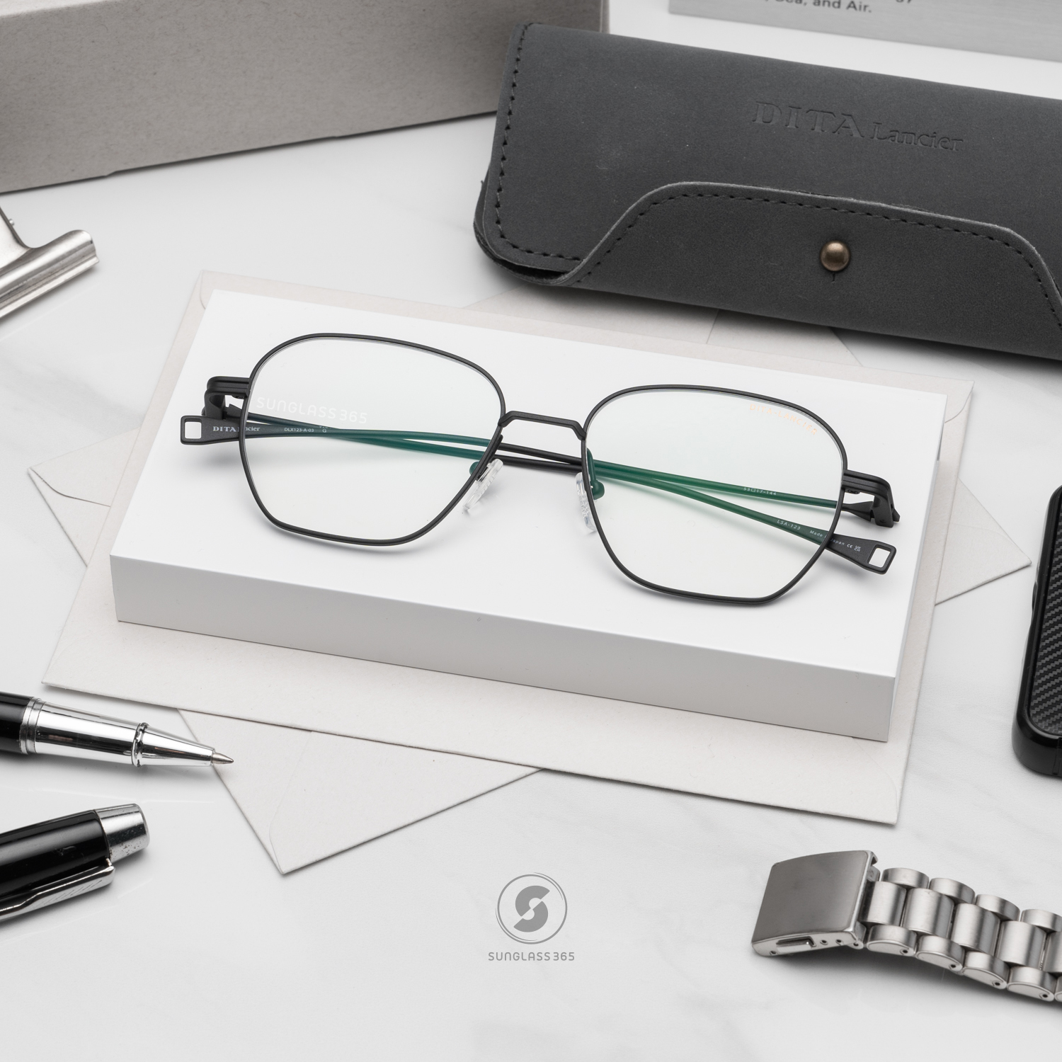 แว่นสายตา DITA LANCIER DLX123 A 03 with Blue Control Lens