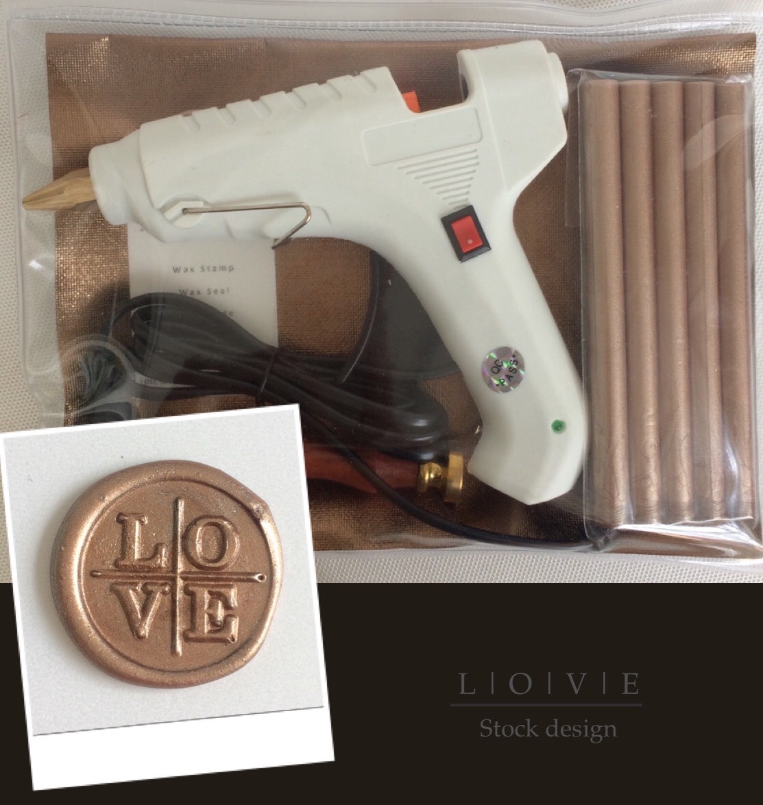 Wax stamp set (L|O|V|E)