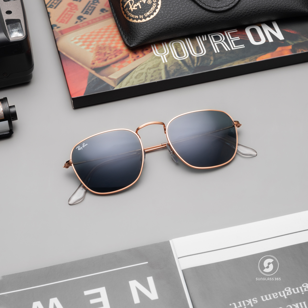 RayBan Frank RB3857 9202R5 Polished Rose Gold