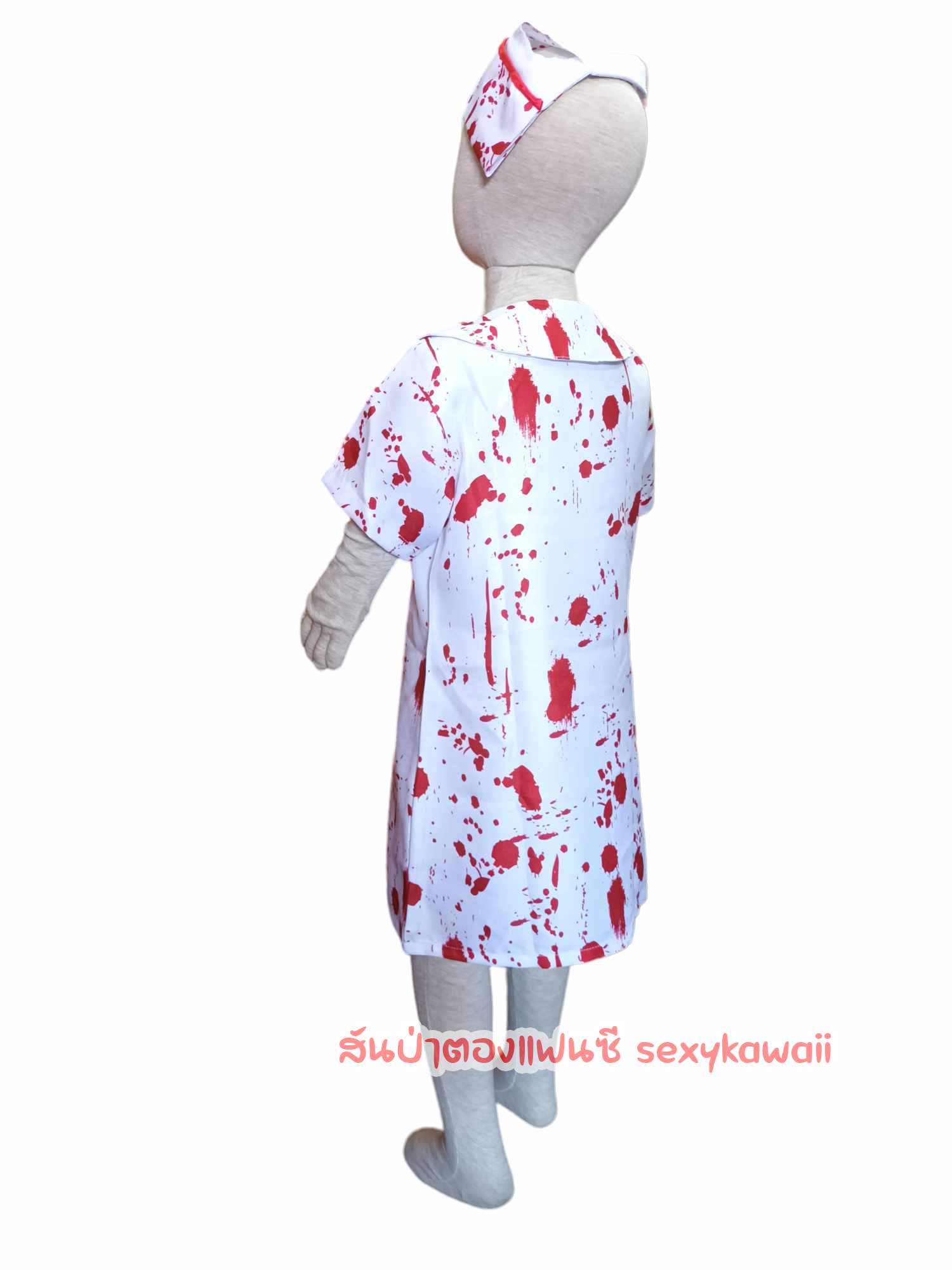 ชุดฮาโลวีนเด็ก ชุดผีพยาบาล พยาบาลเปื้อนเลือด