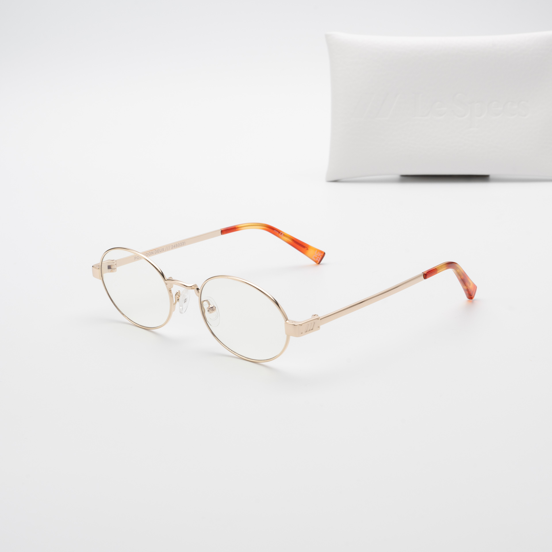 แว่นกันแดด Le Specs LSP2450331 POSEIDON DEUX Gold Blue Light