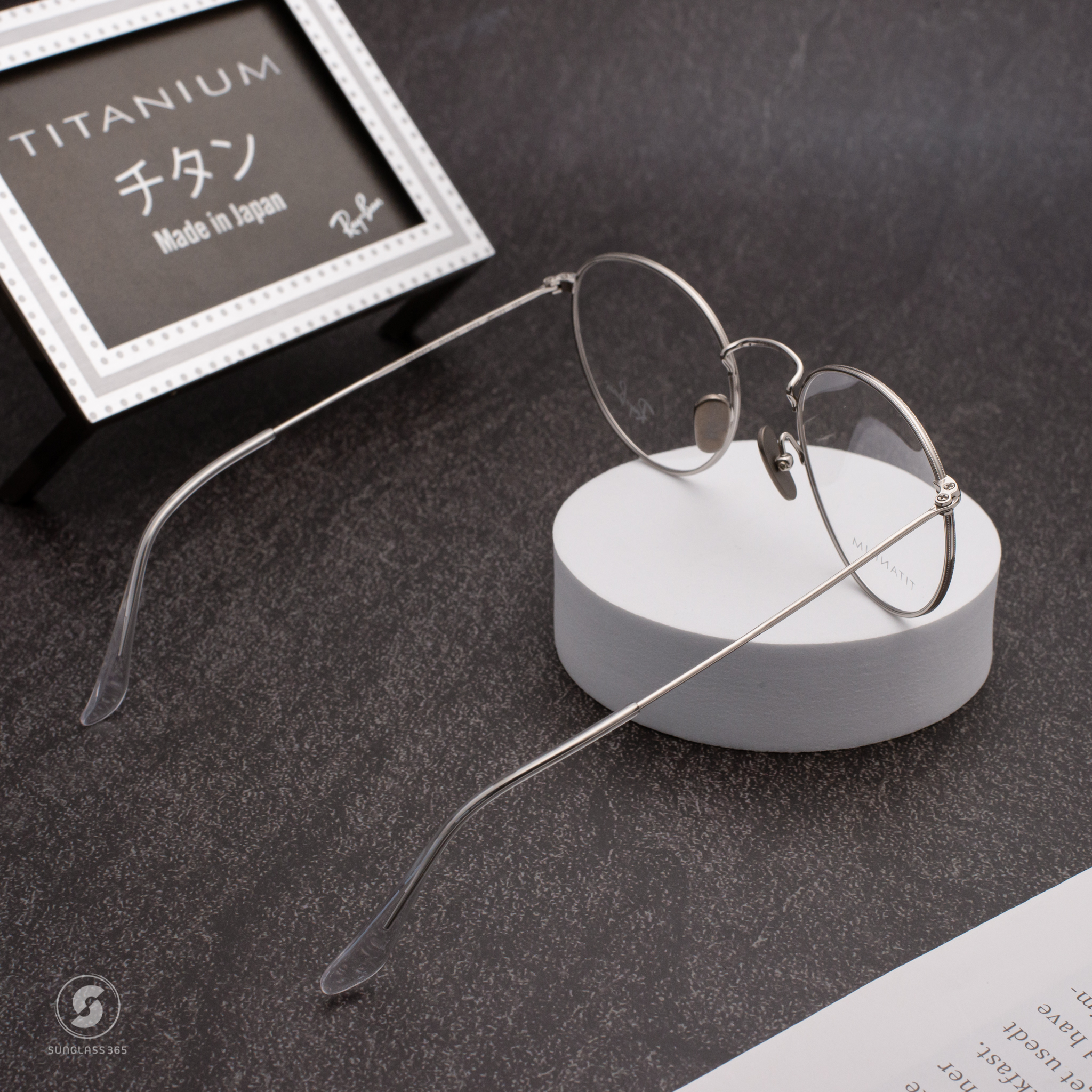 Ray-Ban RX8247V Round Titanium 1224 Silver