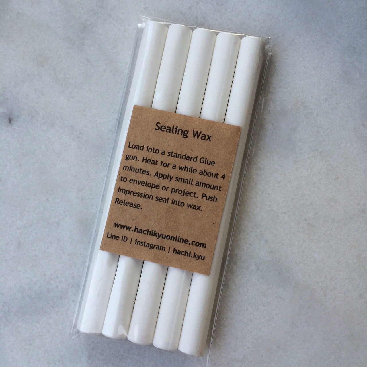 White gun wax seal (5 sticks)