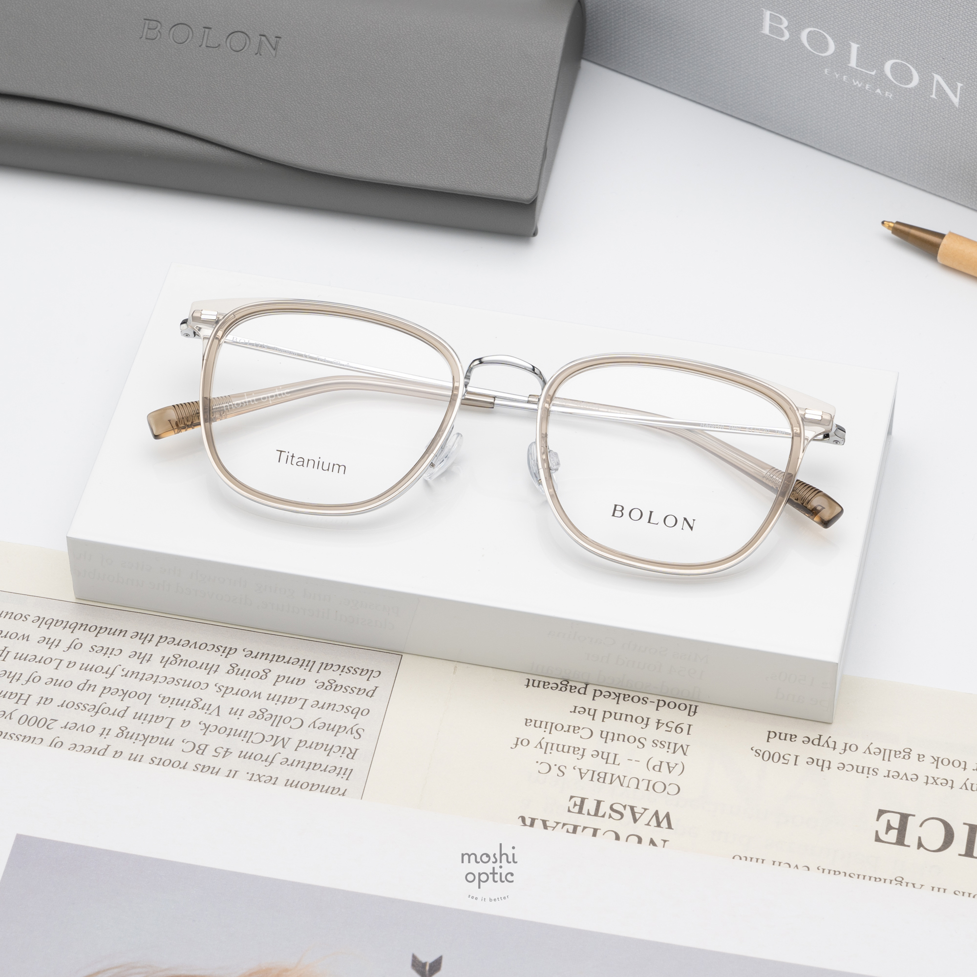 แว่นสายตา BOLON รุ่น BA6010 B80 Transaprent Brown