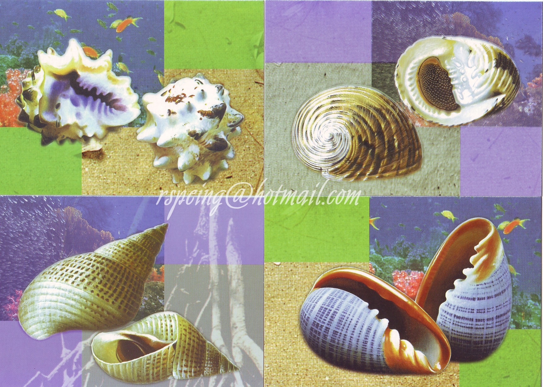 บัตรภาพตราไปรษณียากร ชุดความร่วมมือ ไทย-สิงคโปร์ 2540/1997