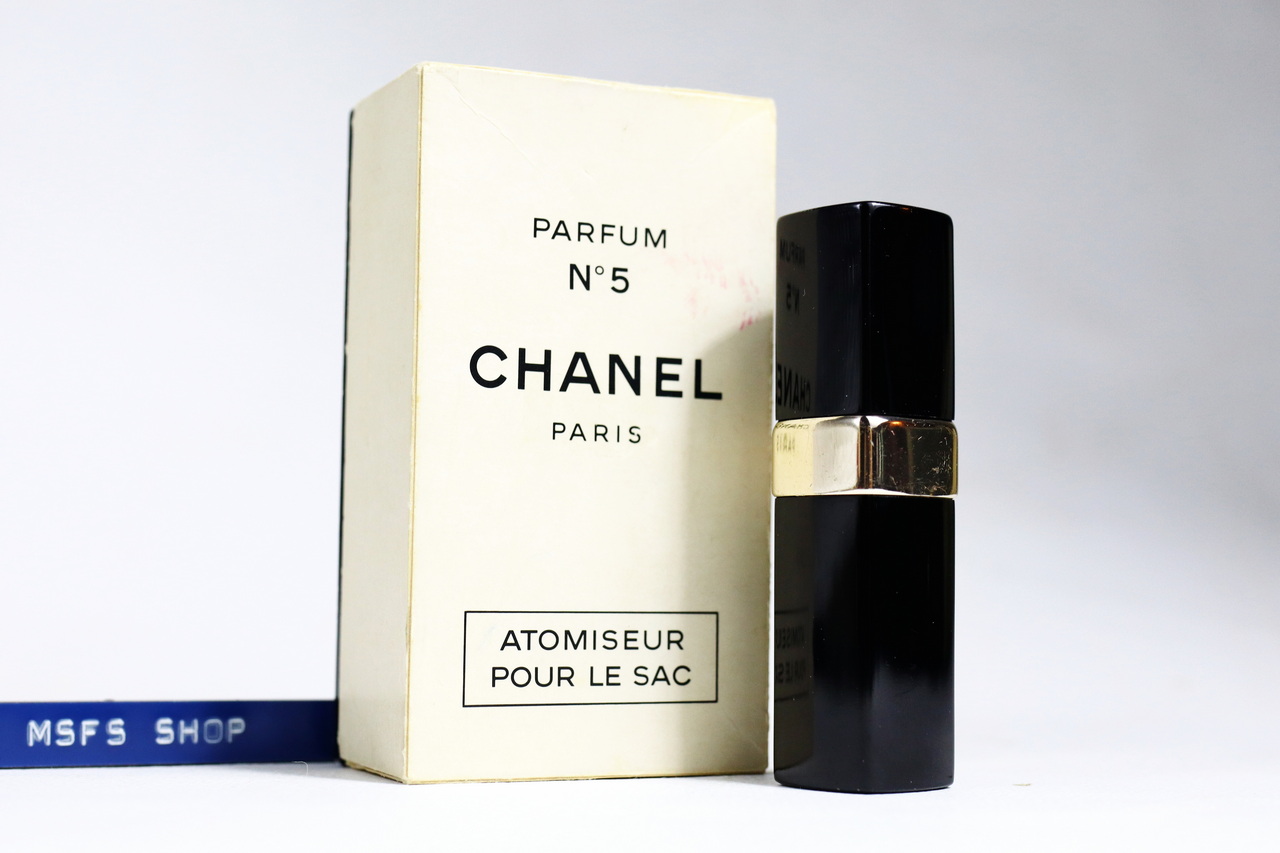 [Vintage] 🌟 CHANEL N°5 Parfum Atomiseur Pour Le Sac Purse Spray ปลอกน้ำหอมเปล่า - น้ำหอม Vintage