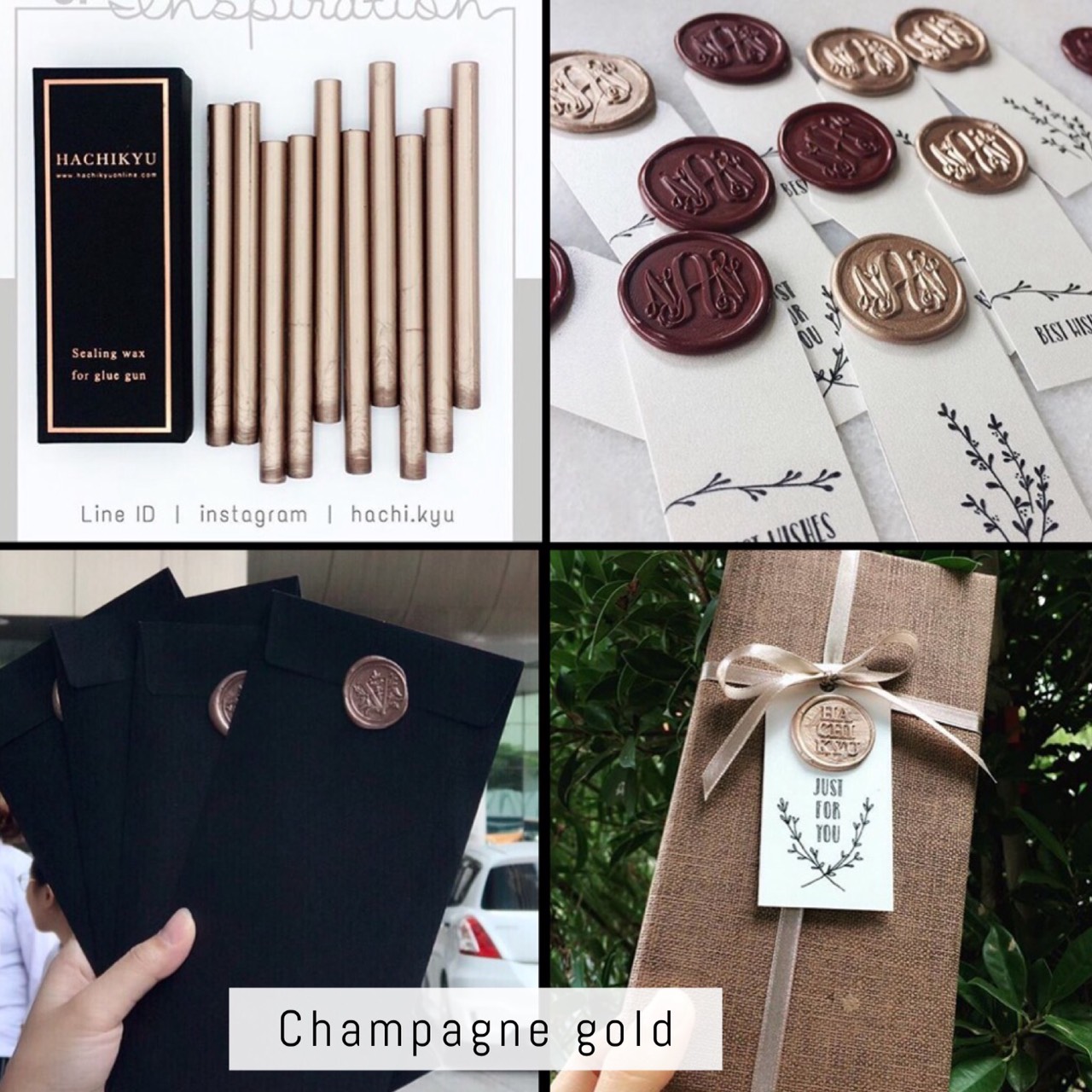 Champagne Gold gun wax (5 sticks) สวยจริงจัง
