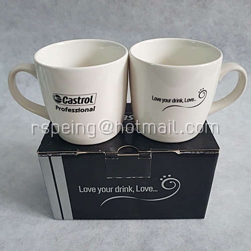 ถ้วย mug คู่ Castrol Professional Love your drink, Love... พร้อมกล่อง