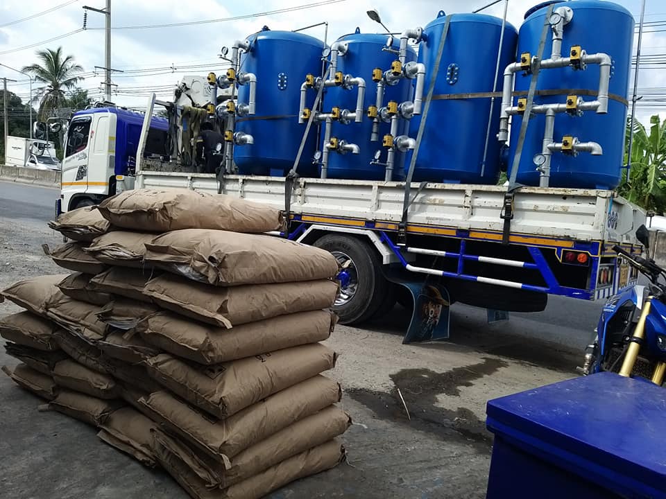 ถังกรองน้ำแบบเหล็ก สำหรับกรองน้ำบาดาลและประปา