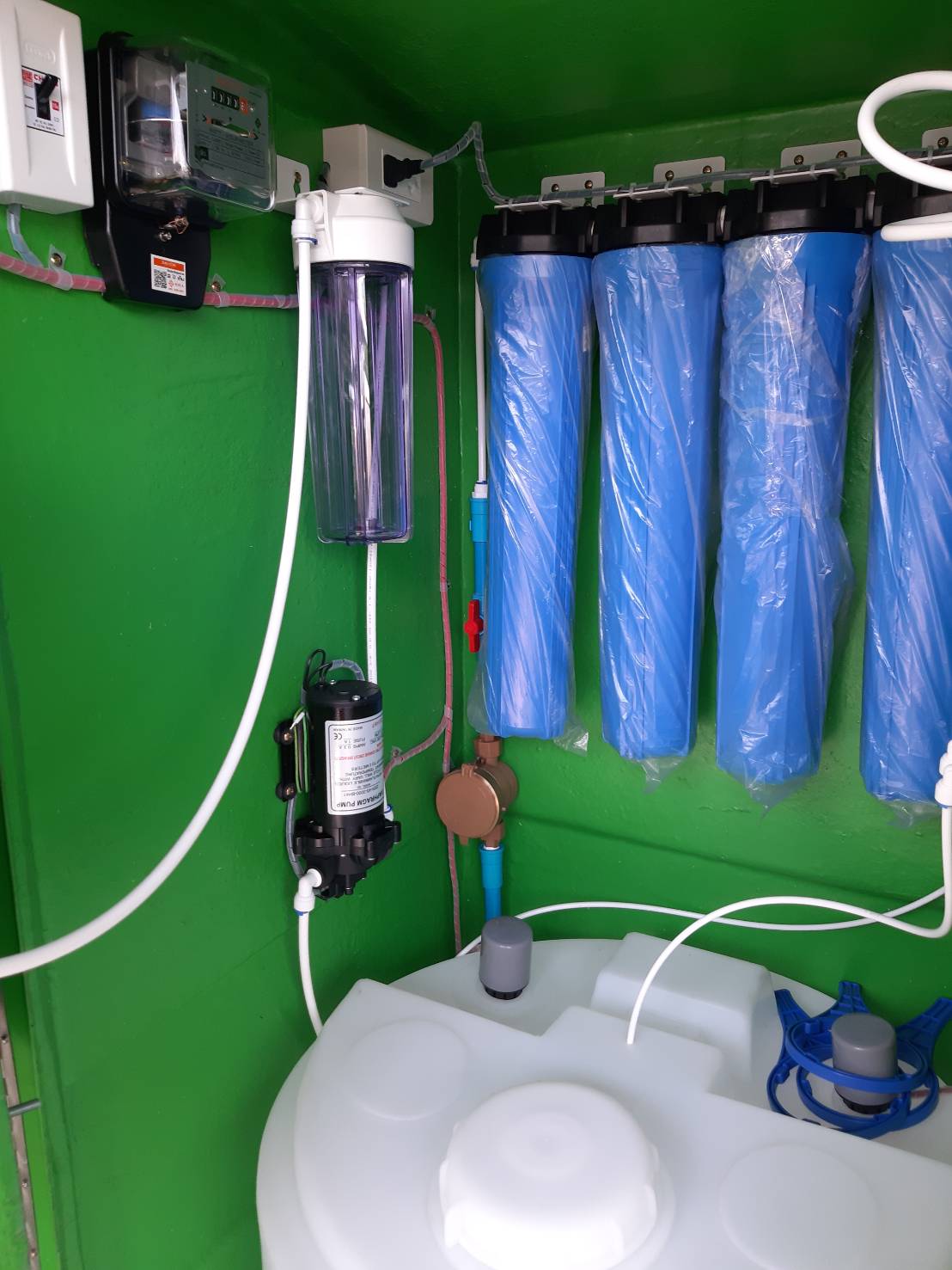 ตู้น้ำหยอดเหรียญระบบ RO ขนาด 200 ลิตร