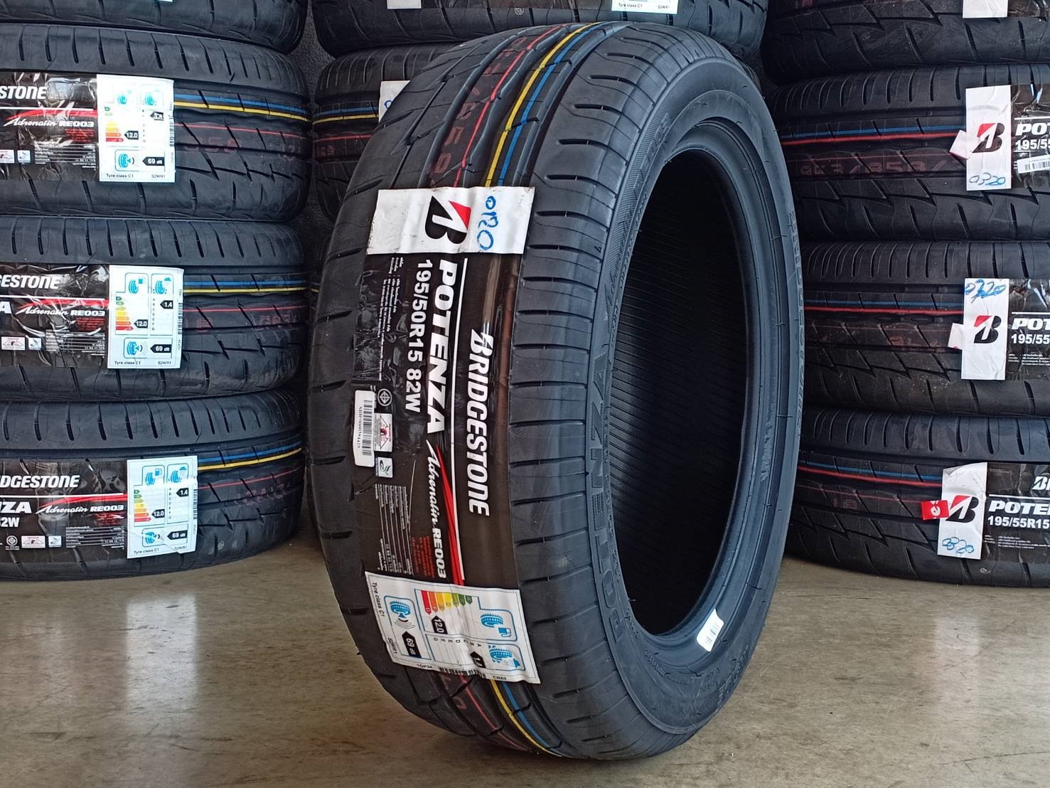 ยางใหม่ BRIDGESTONE 195/50R15 POTENZA RE003