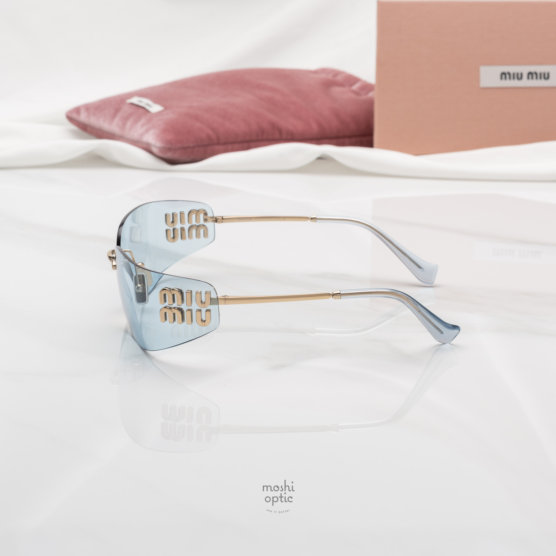 แว่นกันแดด Miu Miu MUA51S ZVN10P สำเนา