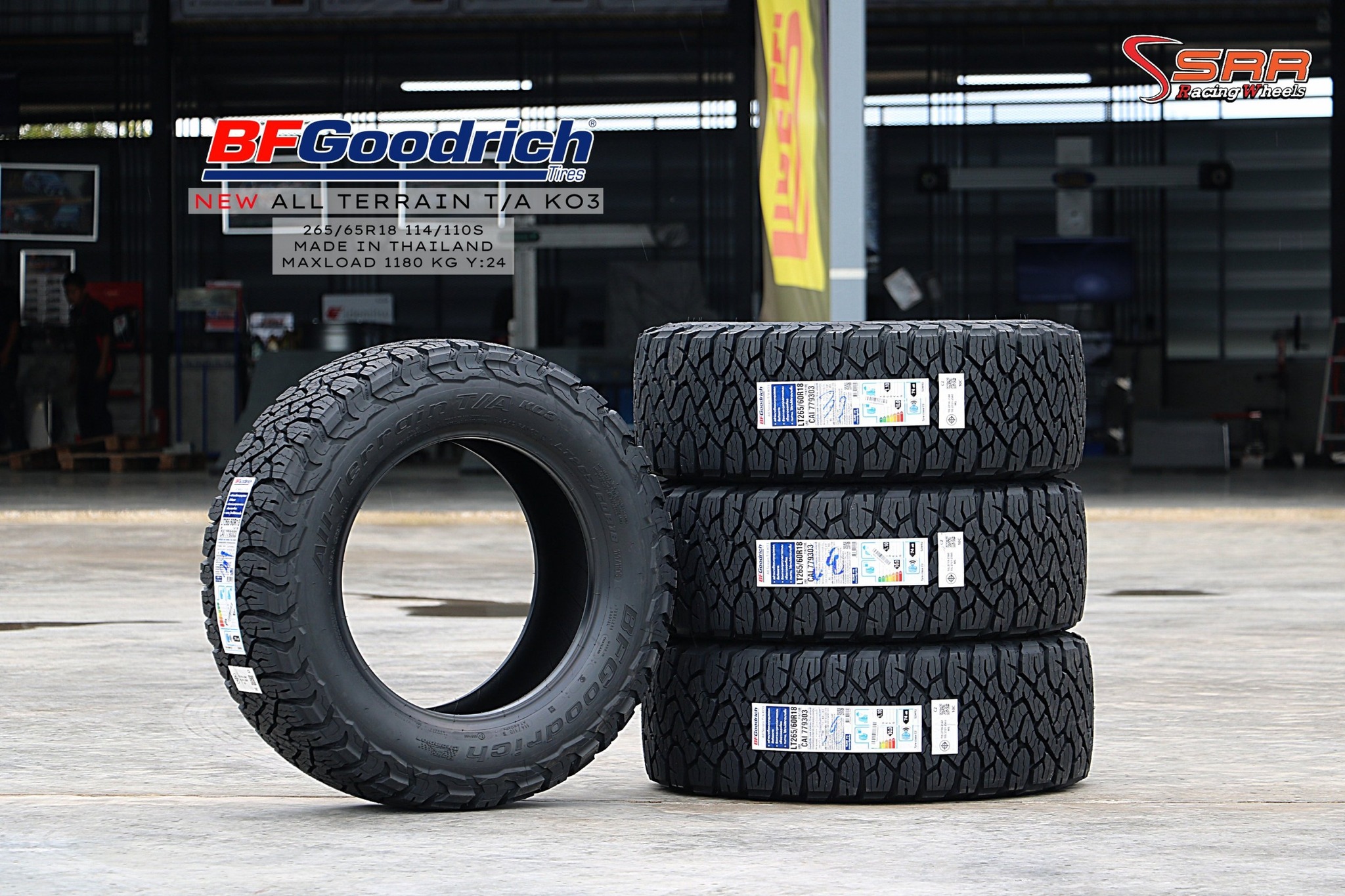 BF Goodrich All-Terrain T/A KO3 ขนาด 265/60R18 ปี2024