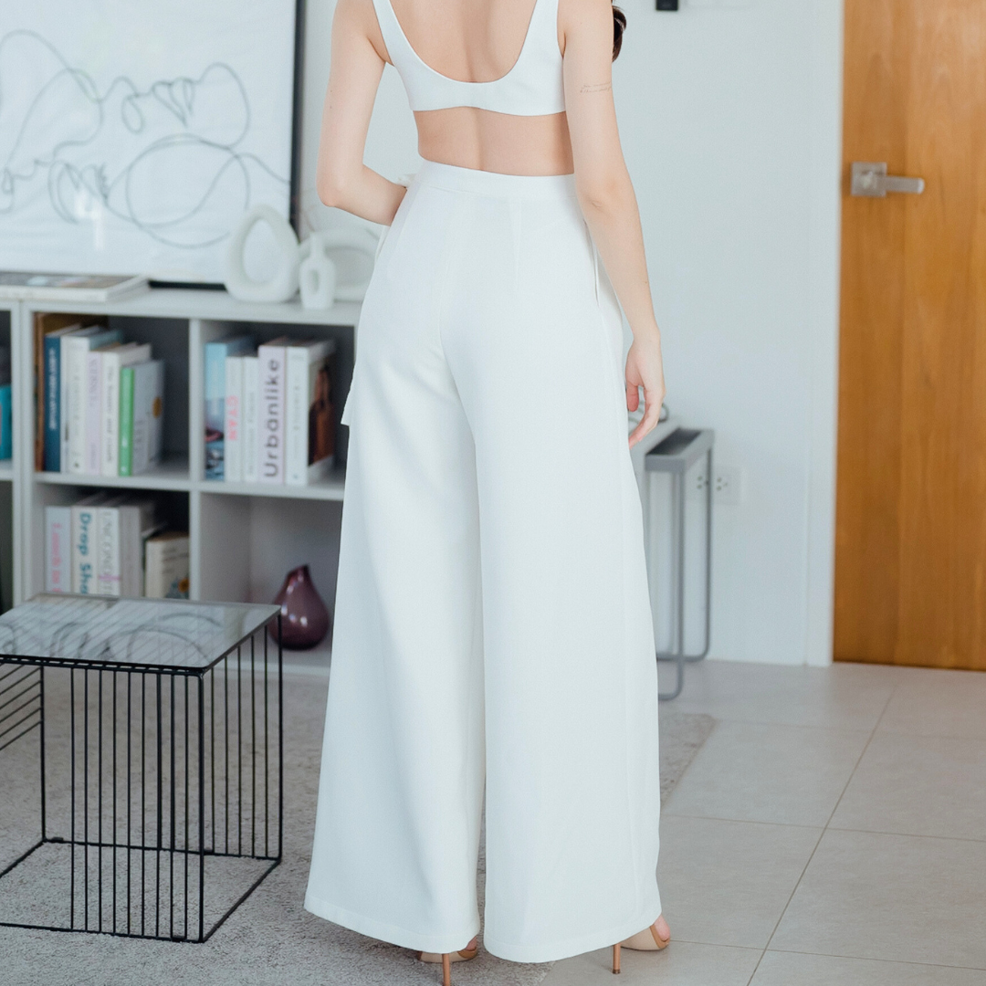 Lism P-017 Power Curve Pants กางเกงขากว้างสุดหรู