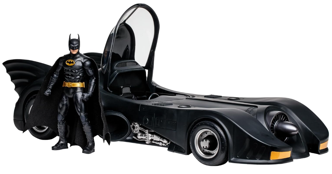 พรีออเดอร์ โมเดลรถ โมเดลรถยนต์ McFarlane Toys - DC Multiverse Batman & Batmobile Gold Label 1:18