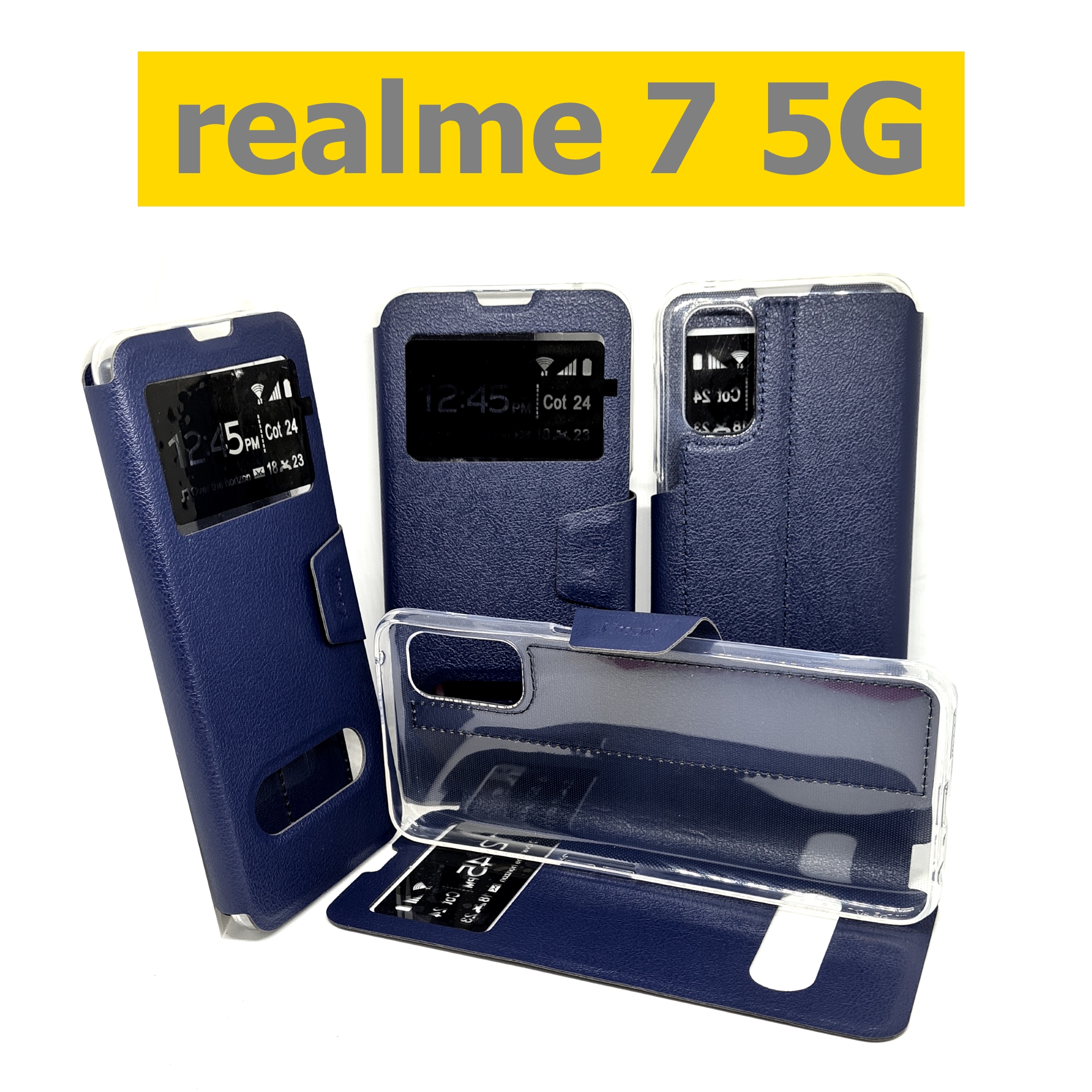 เคสพับ realme 7 5G - เคสฝาพับ โชว์เบอร์ ตั้งได้
