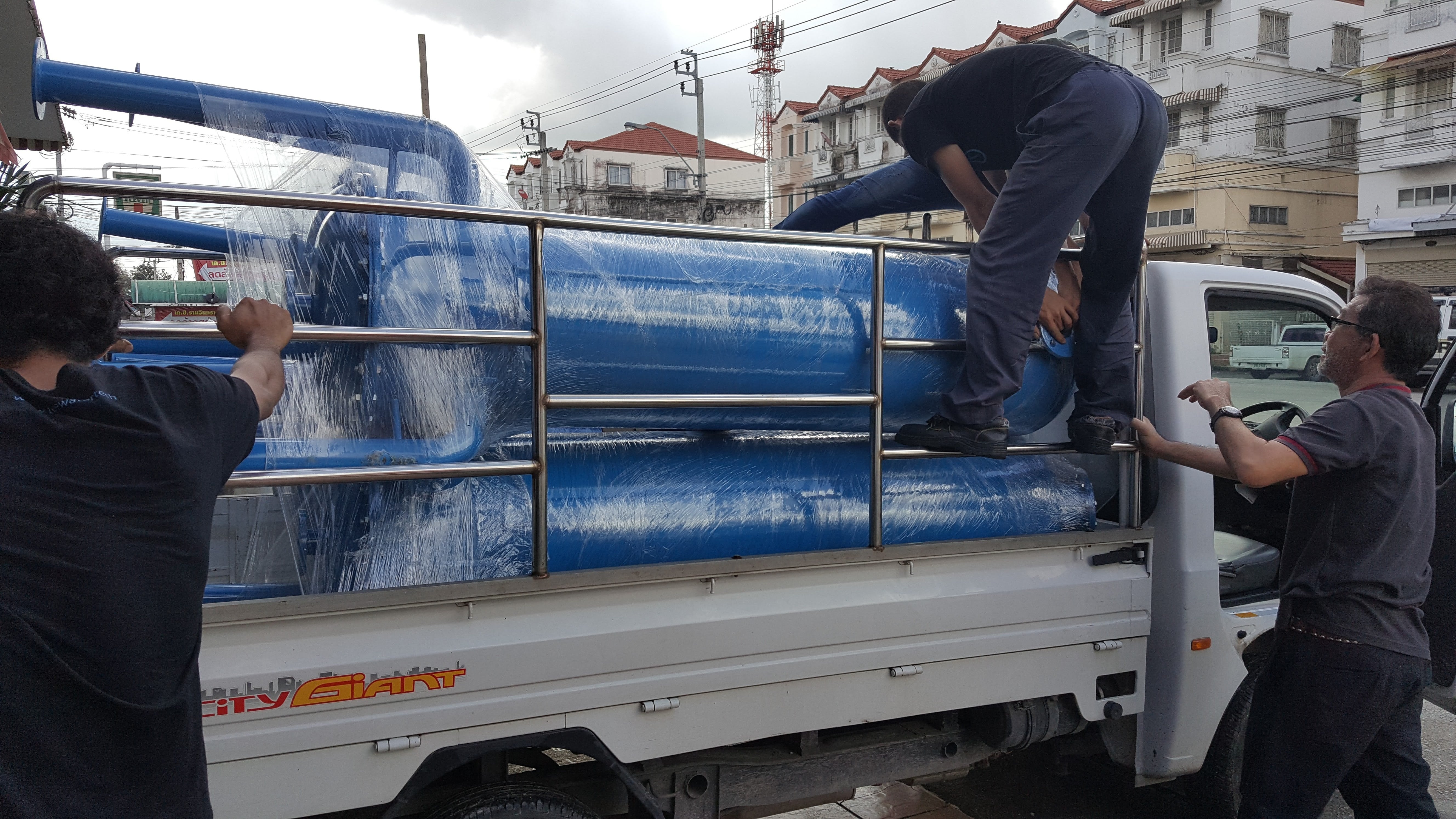 ถังกรองเหล็กขนาด28นิ้ว (70cm. x 150cm. x 4.5 mm.)