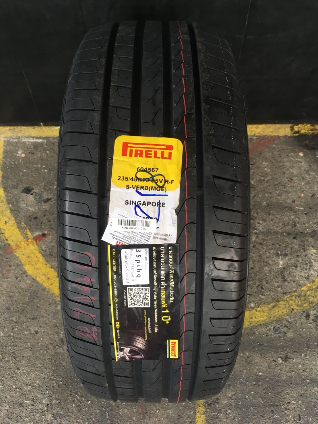 PIRELLI SCORPION VERDE (RUNFLAT) 235/45-19 เส้น 12800 ปี18 ปกติ 15500