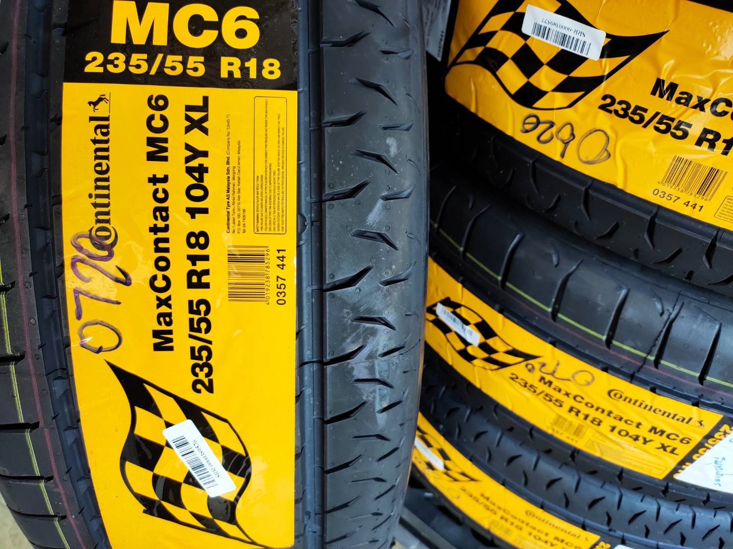 CONTINENTAL MAXCONTACT MC6 235/55R18 ปี20