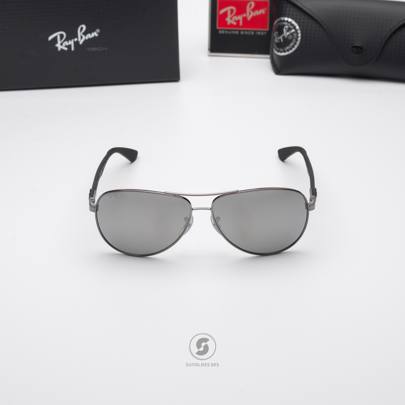 RAY BAN RB8313 004/K6 Gunmetal / Silver Mirror polarized