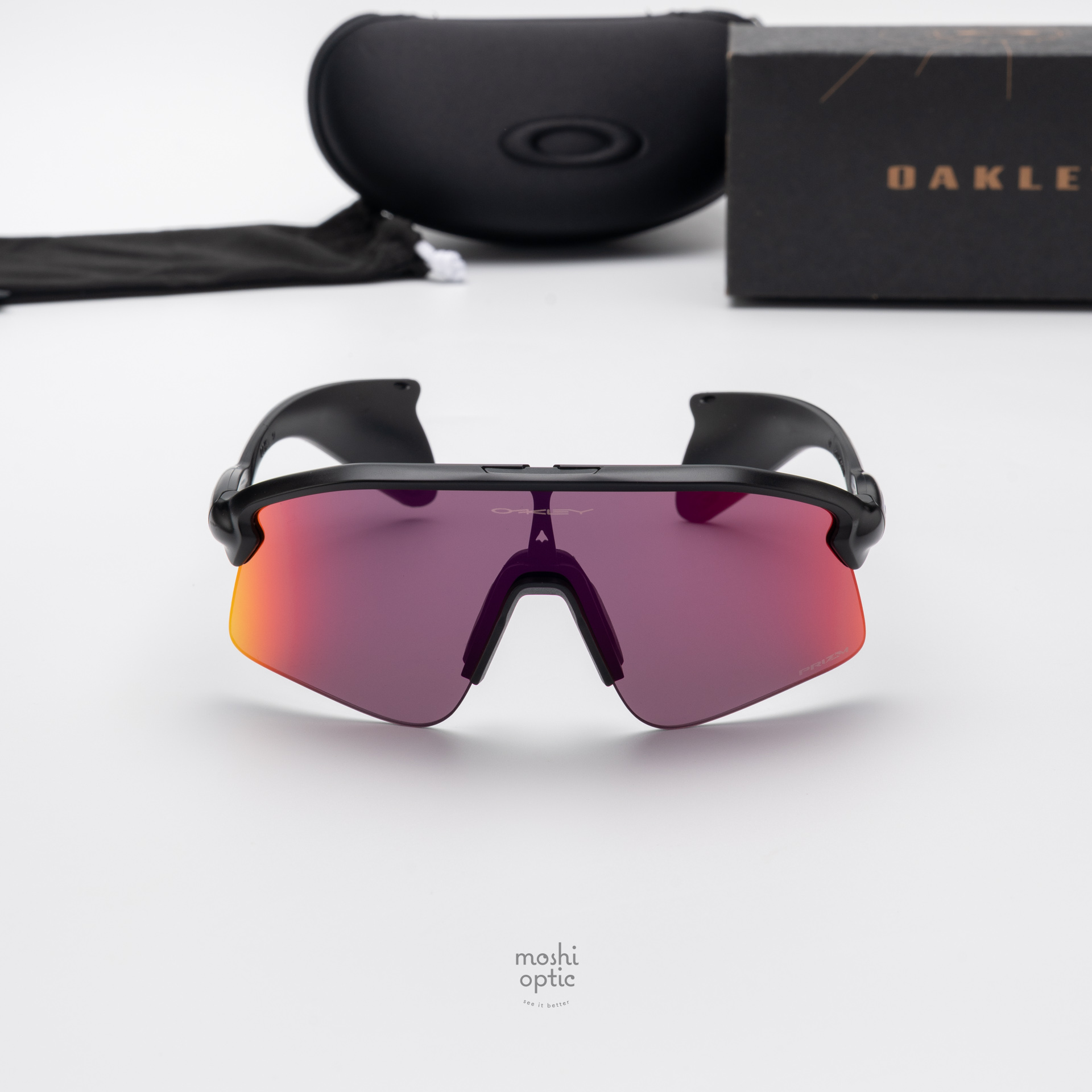 OAKLEY STUNT DEVIL S OO9518-02 Matte Black Prizm Road