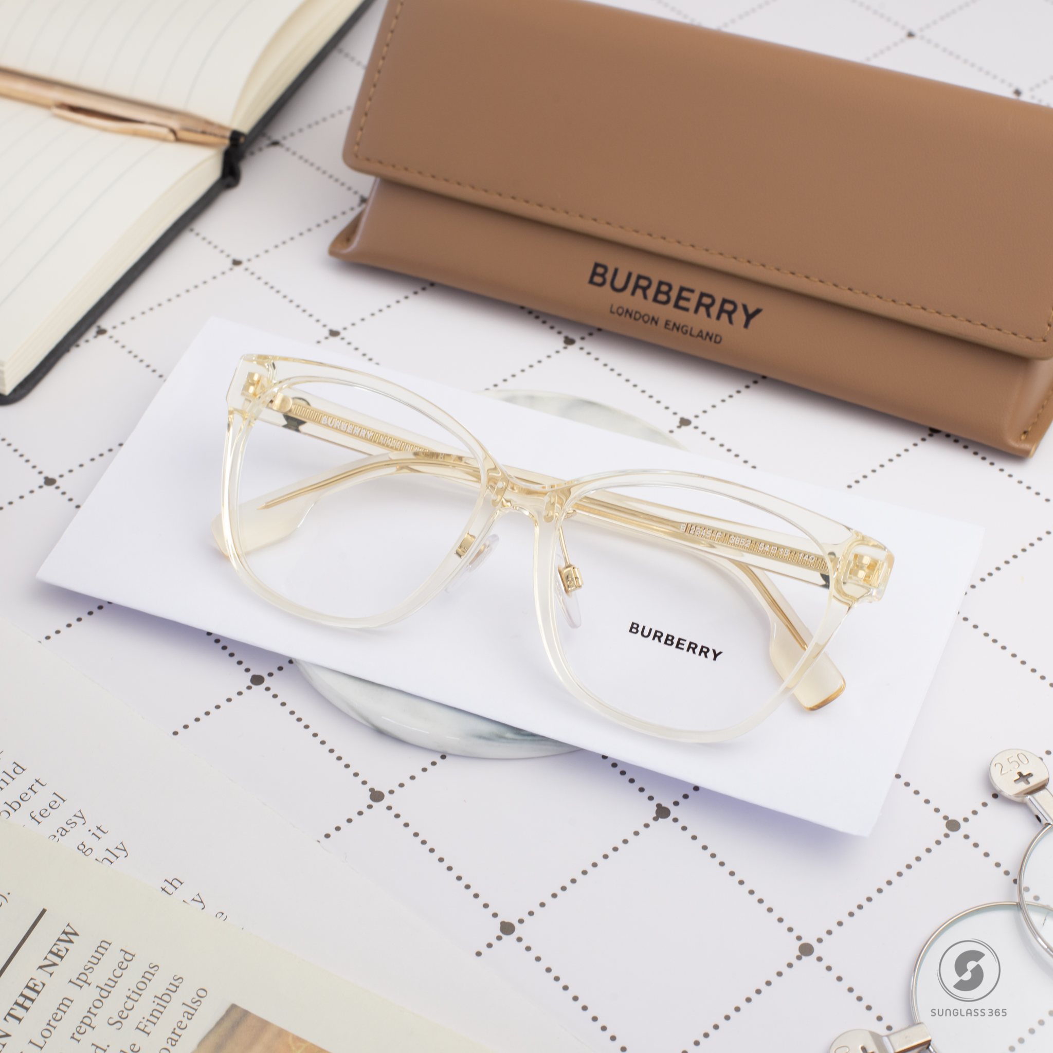 BURBERRY CAROLINE BE2345F 3852 Yellow