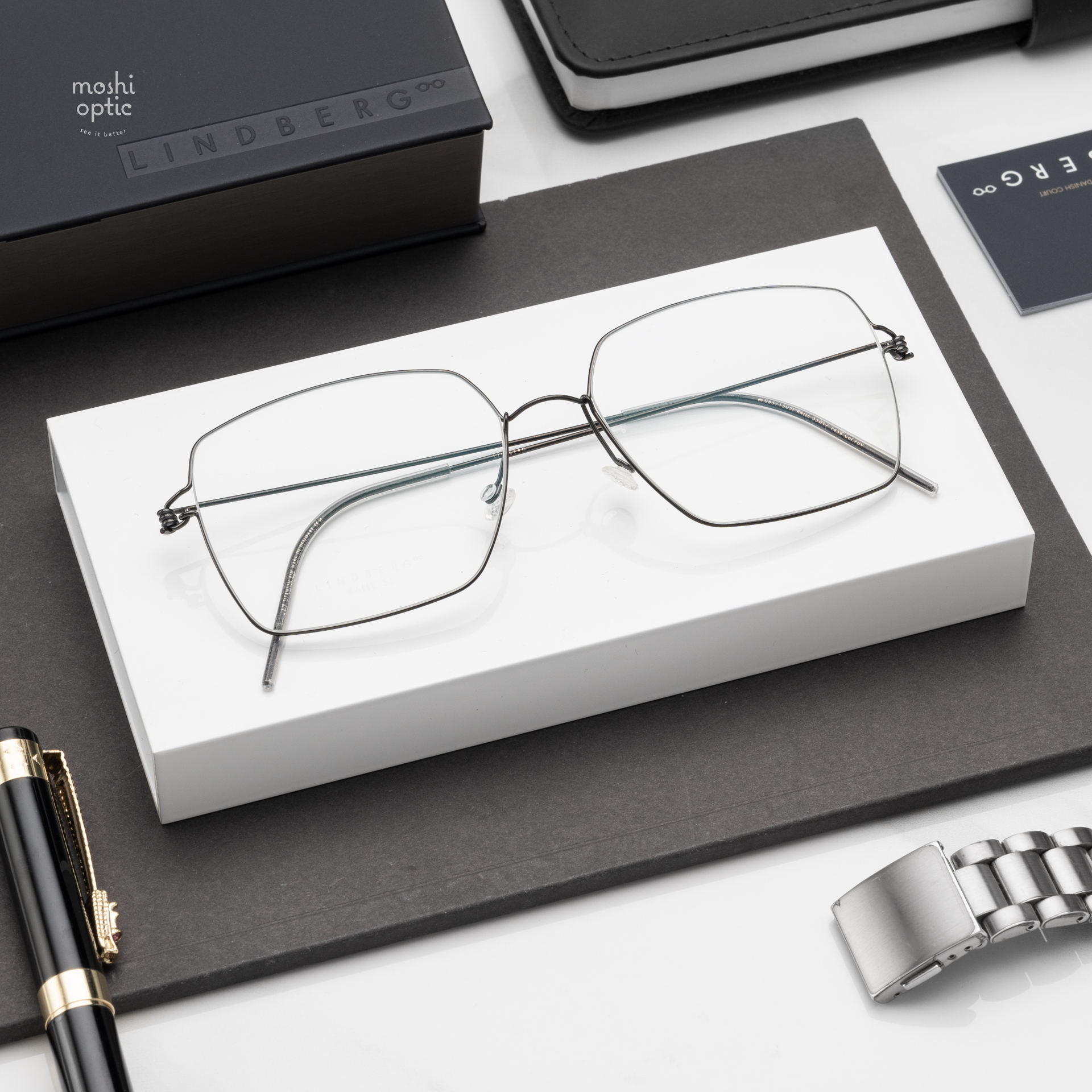 แว่นสายตา Lindberg Air Titanium Rim 085 1505L Kalle PU09