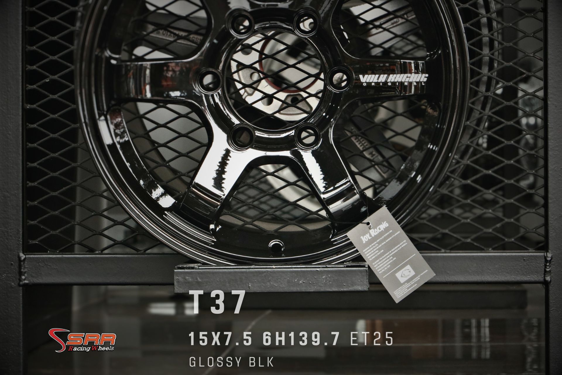 มาใหม่ครับ TE37 ขอบ15 6รู139.7 สีดำเงา