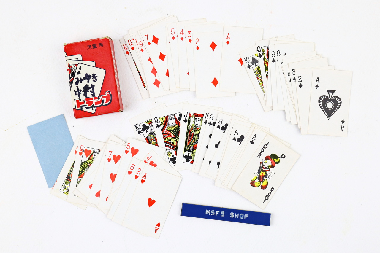 [Vintage] Playing Cards การ์ดกระดาษจิ๋ว ขนาดเล็ก - การ์ด Vintage มือสอง