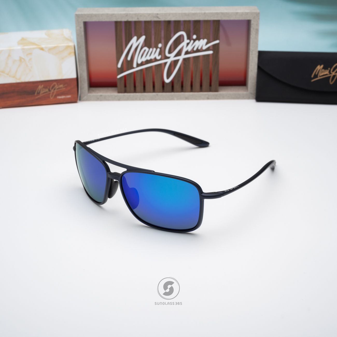 แว่นกันแดด Maui Jim KAUPO MJ B437 03M Blue Hawaii